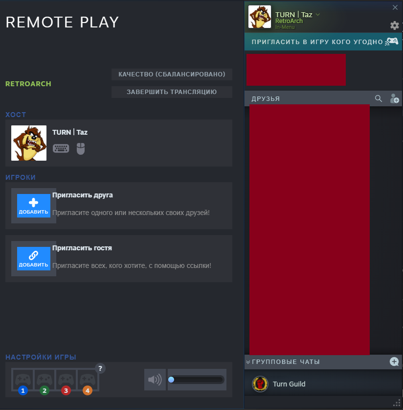 Steam remote настройка